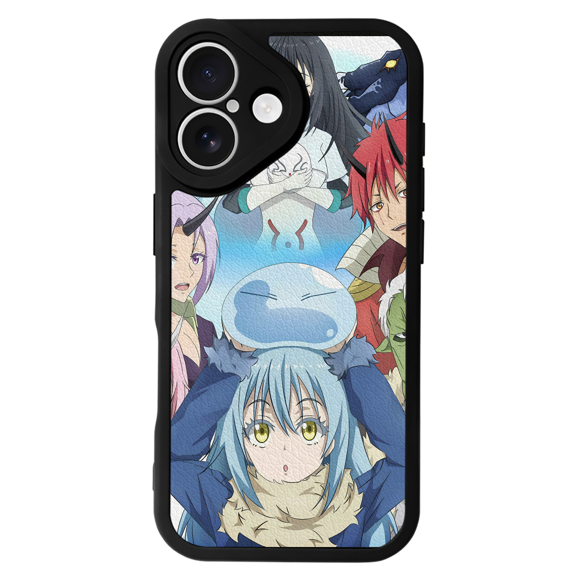 （画像用） 転スラ Regarding Reincarnated to Slime 【iPhone 16シリーズ対応】シリコンスマホケース（レザー調） 材質：シリコン